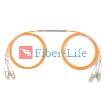 2x2 850nm Single Window Multimode FBT Coupler Splitter With Steel Tube
