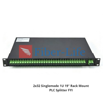 2xN Singlemode 1U 19 Rack Mount PLC Splitter