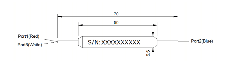 3 Ports C+L 1520~1620nm Polarization Insensitive Optical Circulator Dimensions