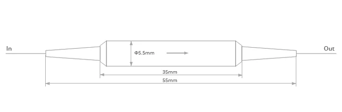 Customized 1310, 1550nm Single, Dual Grade PM Isolator Dimension