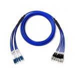 Armored OS2 SingleMode 6 Fibers LC to LC 5.0mm Breakout Cable