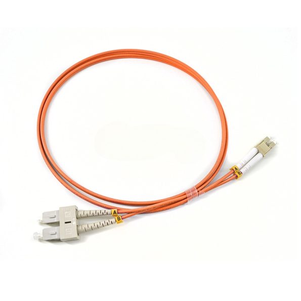 OM1 Multimode Duplex Fiber Optic Patch Cable