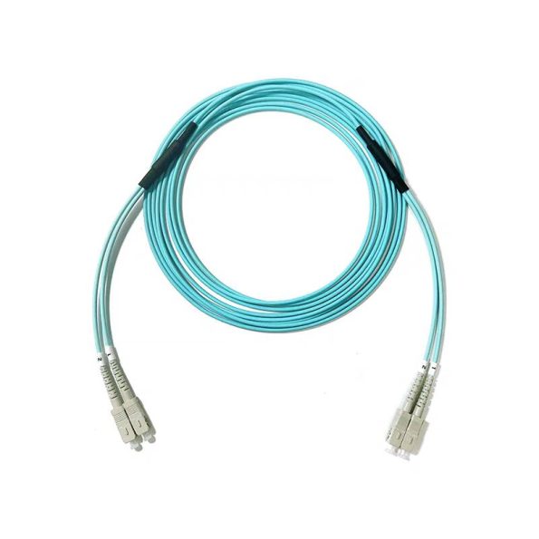 OM3 Multimode Duplex SC 3.0mm Armored Fiber Optic Patch Cable