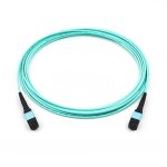 OM3 Multimode MTP-12 Trunk Cable, Aqua