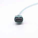 OM3 Multimode MTP-24 Trunk Cable, Aqua