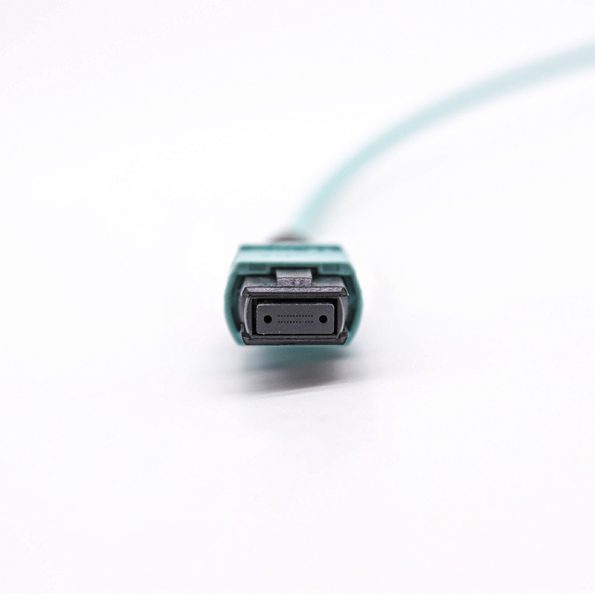 OM3 Multimode MTP-24 Trunk Cable, Aqua-3