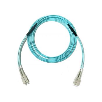 OM4 Multimode Duplex SC 3.0mm Armored Fiber Optic Patch Cable