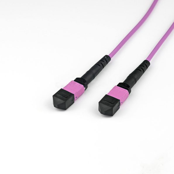 OM4 Multimode MTP-12 Trunk Cable, Magenta-4