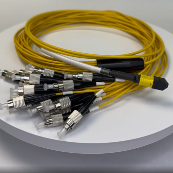 OS2 SingleMode MTP-24 Breakout Cable, Yellow