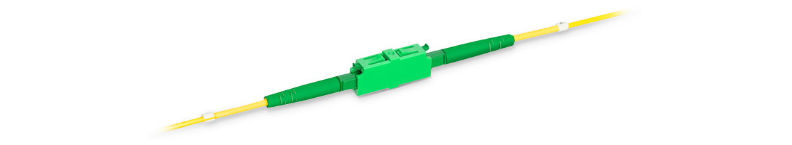 LC/APC to LC/APC Simplex OS2 Single Mode Plastic Fiber Optic Adapter/Coupler without Flange-1