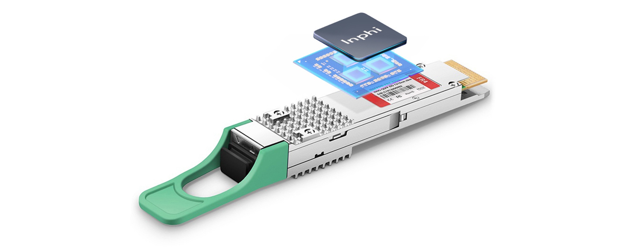 QSFP-DD 400GBASE-FR4 PAM4 1310nm 2km DOM Duplex LC/UPC SMF Optical Transceiver Module, Cisco QDD-400G-FR4-S Compatible-7