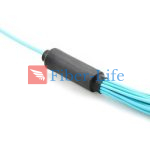 24-Fiber OM3 Multimode MTP-24 Breakout Cable, Aqua