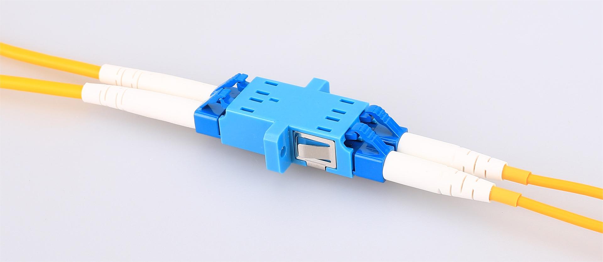 Duplex LC To LC Fiber Optic Adapter Coupler With Flange, IL≤0.2dB, Simplify Your Connections