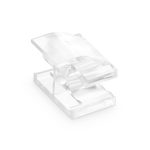 Fiber Optic LC Duplex Clip, Transparent-1