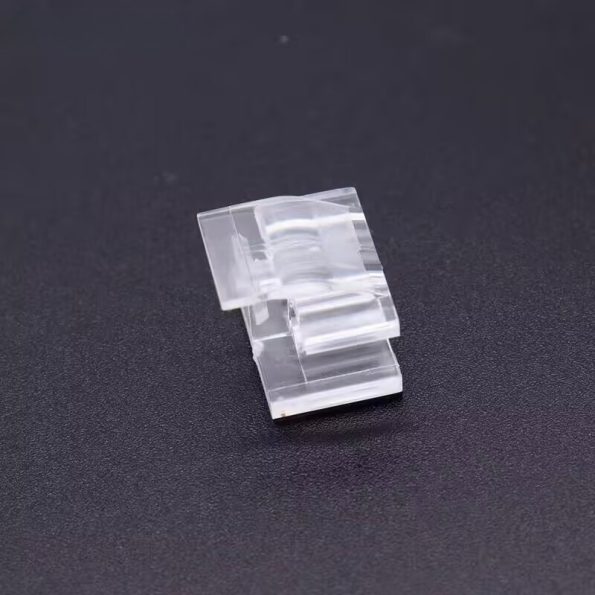 Fiber Optic LC Duplex Clip, Transparent