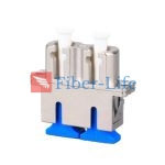 LC UPC Female To SC UPC Female Hybrid Duplex Metal Fiber Optic Adapter With Flange-2