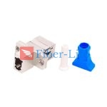 LC UPC Female To SC UPC Female Hybrid Simplex Metal Fiber Optic Adapter With Flange