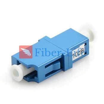 LC UPC Singlemode Fixed Fiber Optic Attenuator, Female To Female