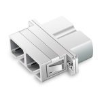 LC to SC Hybrid Metal Fiber Optic AdapterCoupler with Flange-1