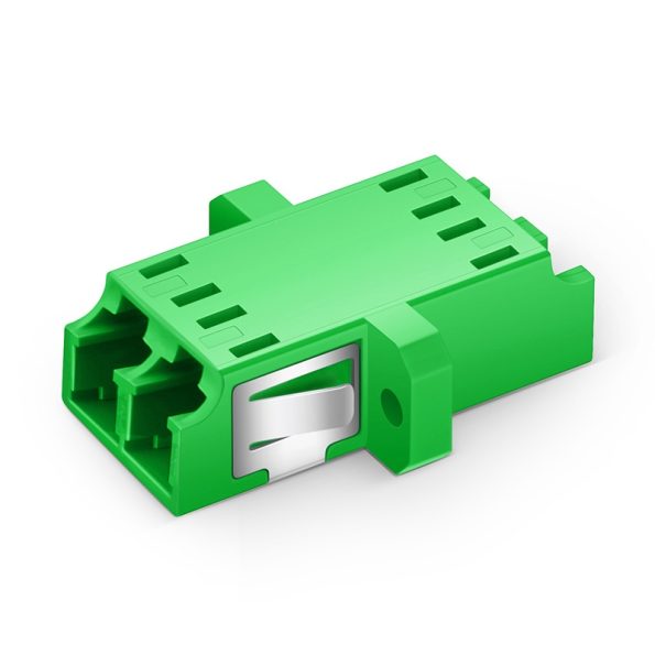 LCAPC to LCAPC Duplex OS2 Single Mode Plastic Fiber Optic AdapterCoupler with Flange-2