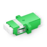 LCAPC to LCAPC Duplex OS2 Single Mode Plastic Fiber Optic AdapterCoupler with Flange-1