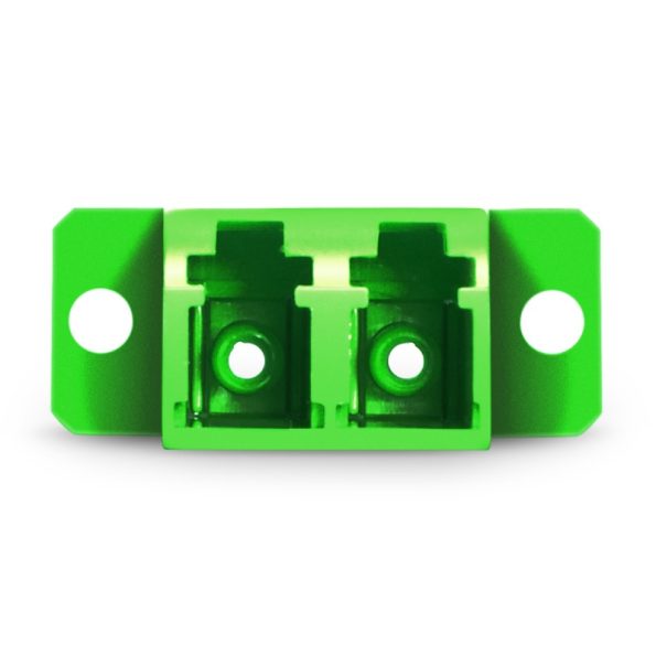 LCAPC to LCAPC Duplex OS2 Single Mode Plastic Fiber Optic AdapterCoupler with Flange-4