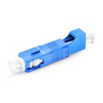 LCUPC Female to SCUPC Male Simplex SinglemodeMultimode Fiber Optic AdapterCoupler without Flange-1