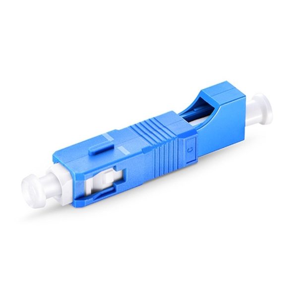 LCUPC Female to SCUPC Male Simplex SinglemodeMultimode Fiber Optic AdapterCoupler without Flange-1