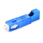 LCUPC Female to SCUPC Male Simplex SinglemodeMultimode Fiber Optic AdapterCoupler without Flange-1