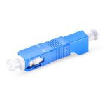 LCUPC Female to SCUPC Male Simplex SinglemodeMultimode Fiber Optic AdapterCoupler without Flange-1