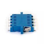 LCUPC to LCUPC Quad SinglemodeMultimode Plastic Fiber Optic AdapterCoupler with Flange-1