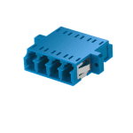 LCUPC to LCUPC Quad SinglemodeMultimode Plastic Fiber Optic AdapterCoupler with Flange-1