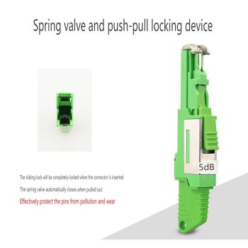 LSH(E2000) Fixed Fiber Optic Attenuator, SM, Male-Female, 1~25dB Optional-1