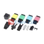 MPO-12 Ribbon Fiber Optic Connector Components