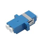 SM MM Duplex LC To LC Fiber Optic Adapter Coupler With Flange, IL≤0.2dB