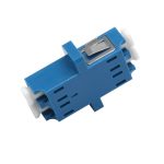 SM MM Duplex LC To LC Fiber Optic Adapter Coupler With Flange, IL≤0.2dB