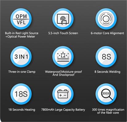 TouchScreen Fully Automatic Fiber Fusion Splicer-3