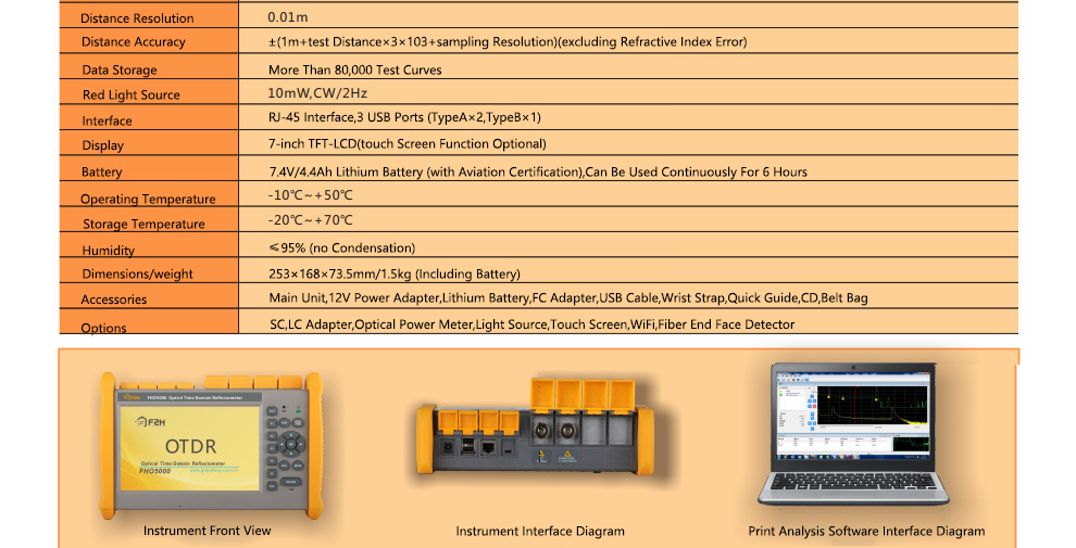 OTDR Multifunctional Fiber Test, Optical Time Domain Reflectometer-9