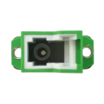 E2000(LSH)APC to LCAPC Simplex OS2 Single Mode Hybrid Fiber Optic AdapterCoupler with Flange-1