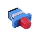 FC Female to SC Female Hybrid Simplex Single ModeMultimode Fiber Optic AdapterCoupler with Flange-2