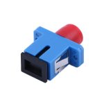 FC Female to SC Female Hybrid Simplex Single ModeMultimode Fiber Optic AdapterCoupler with Flange-2