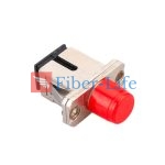 FC UPC Female to SC UPC Female Hybrid Simplex Metal Fiber Optic Adapter With Flange