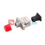 FC UPC Female to SC UPC Female Hybrid Simplex Metal Fiber Optic Adapter With Flange