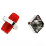 FC to FC Square Solid Type Fiber Optic AdapterCoupler with Flange-1