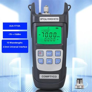 Handheld Optical Power Meter Fiber Optic Attenuation Tester Optical Meter, -70 to 10dBm-50~26dbm-1