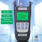 Handheld Optical Power Meter Fiber Optic Attenuation Tester Optical Meter, -70 to 10dBm-50~26dbm-1