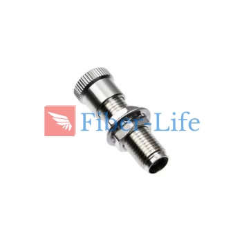 SMA905 To SMA905 Simplex Metal Fiber Optic Adapter Without Flange-2