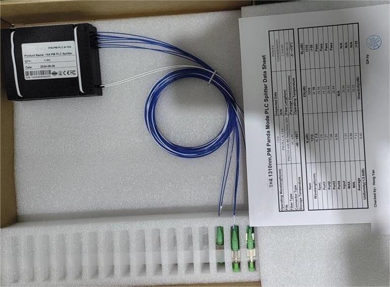 1×4 Polarization Maintaining PLC Fiber Splitter Review