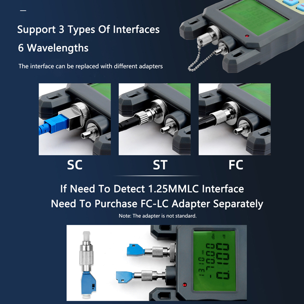 Optical Power Meter + Visual Fault Locator with 2.5mm Universal Connector-1