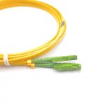 E2000 APC to E2000 APC Duplex OS2 Singlemode Fiber Patch Cable